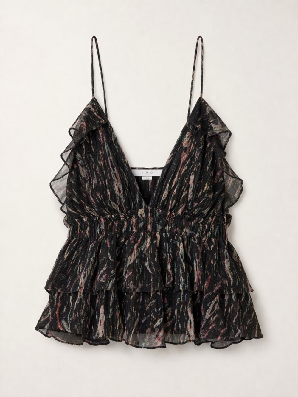 IRO Villars Ruffle Cami Top | Flowy Sheer Date Night Going Out